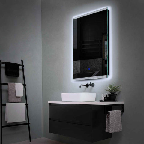 LED Spiegel Verticaal | met Touch-Knop | Koud wit licht - Reyze Serie Edge Model 8