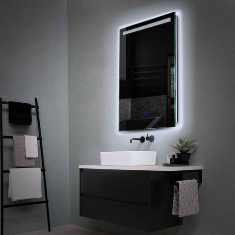 LED Spiegel Verticaal | met Touch-Knop | Koud wit licht - Reyze Serie Minimal Model 5