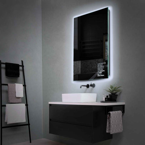 LED Spiegel Verticaal | Zonder Touchknoppen | Koud wit licht - Reyze Serie Motivated Model 2