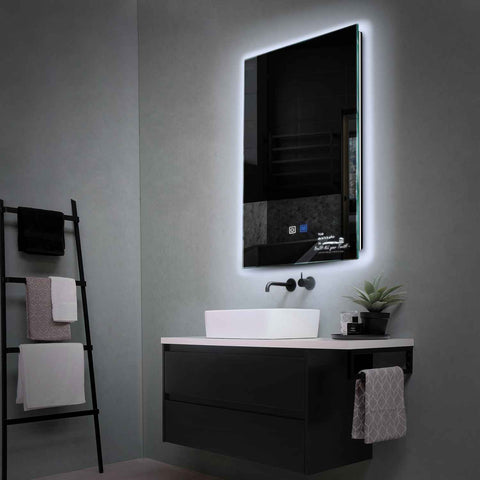 LED Spiegel Verticaal | met Touch-Knoppen | en Anti-Condens Functie | Koud wit licht - Reyze Serie Motivated Model 3