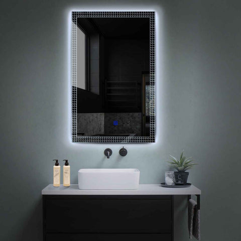 LED Spiegel Verticaal | met Touch-Knop | Koud wit licht - Reyze Serie Official Model 3
