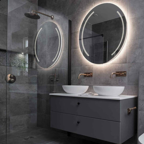 LED Spiegel Rond | Zonder Touchknoppen | Neutraal wit licht - Reyze Serie Minimal Model 7