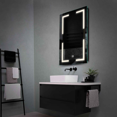 LED Spiegel Verticaal | met Touch-Knop | Neutraal wit licht - Reyze Serie Salono Model 2