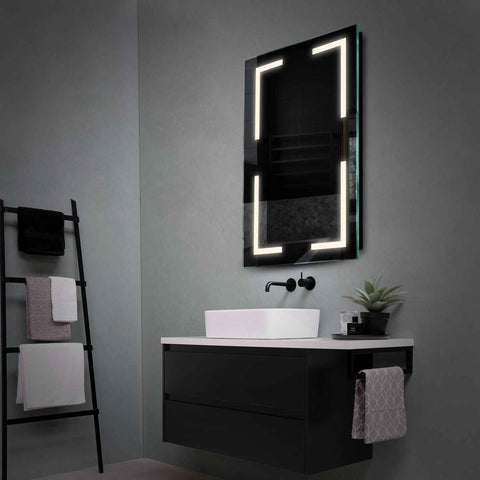 LED Spiegel Verticaal | Zonder Touchknoppen | Neutraal wit licht - Reyze Serie Salono Model 2