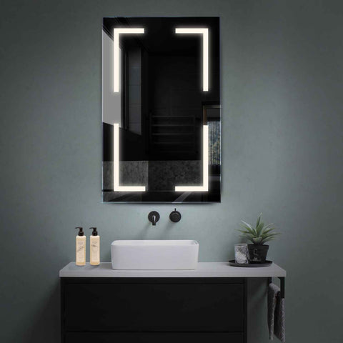 LED Spiegel Verticaal | Zonder Touchknoppen | Neutraal wit licht - Reyze Serie Salono Model 2
