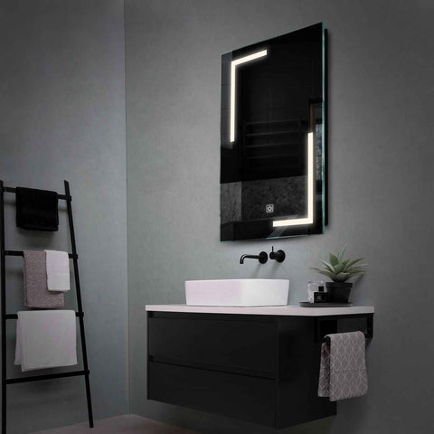 LED Spiegel Verticaal | met Touch-Knop | Neutraal wit licht - Reyze Serie Salono Model 3