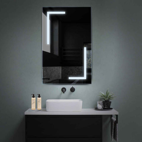 LED Spiegel Verticaal | Zonder Touchknoppen | Koud wit licht - Reyze Serie Salono Model 3