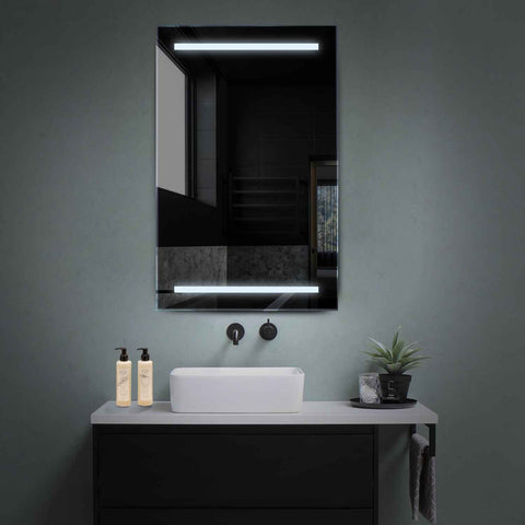LED Spiegel Verticaal | Zonder Touchknoppen | Koud wit licht - Reyze Serie Salono Model 4