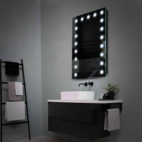 LED Spiegel Verticaal | Zonder Touchknoppen | Koud wit licht - Reyze Serie Salono Model 6