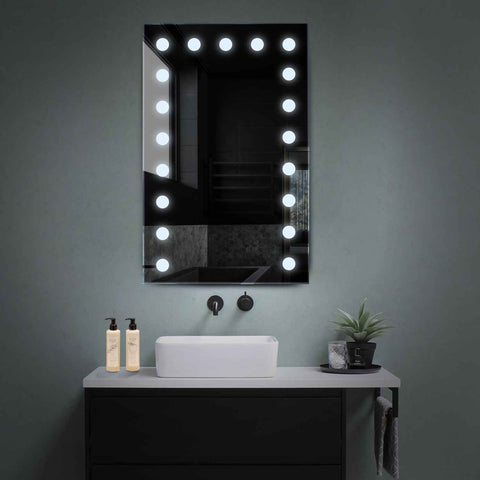 LED Spiegel Verticaal | Zonder Touchknoppen | Koud wit licht - Reyze Serie Salono Model 6
