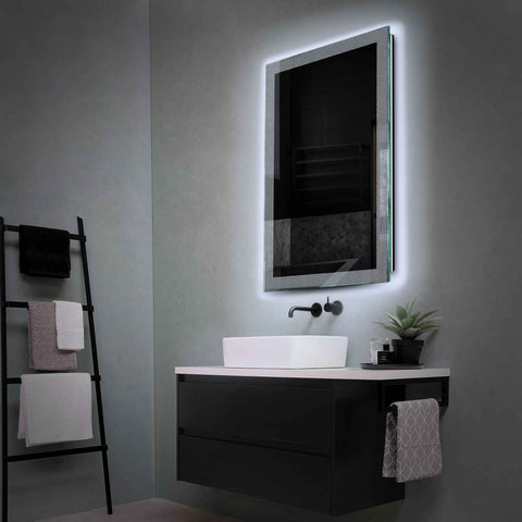 LED Spiegel Verticaal | Zonder Touchknoppen | Koud wit licht - Reyze Serie Simetria Model 4