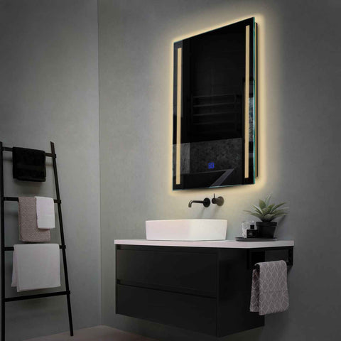 LED Spiegel Verticaal | met Touch-Knop | Warm Wit Licht - Reyze Serie Minimal Model 7