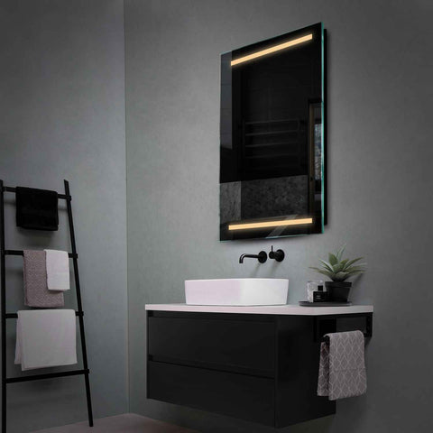 LED Spiegel Verticaal | Zonder Touchknoppen | Warm Wit Licht - Reyze Serie Salono Model 4