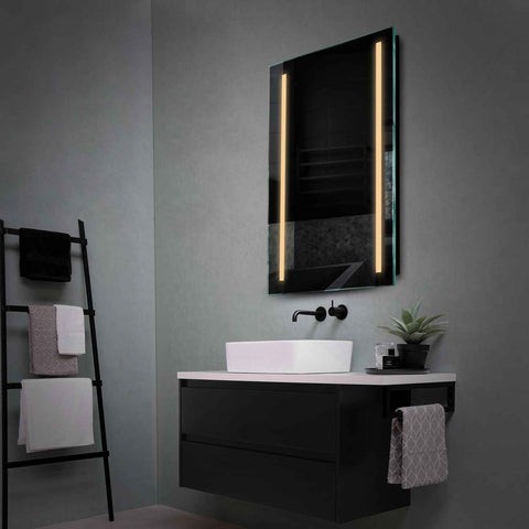 LED Spiegel Verticaal | Zonder Touchknoppen | Warm Wit Licht - Reyze Serie Salono Model 5