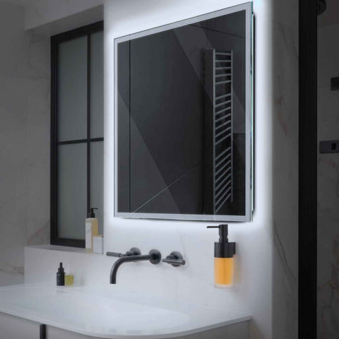 LED Spiegel Vierkant | Zonder Touchknoppen | Koud wit licht - Reyze Serie Edge Model 1
