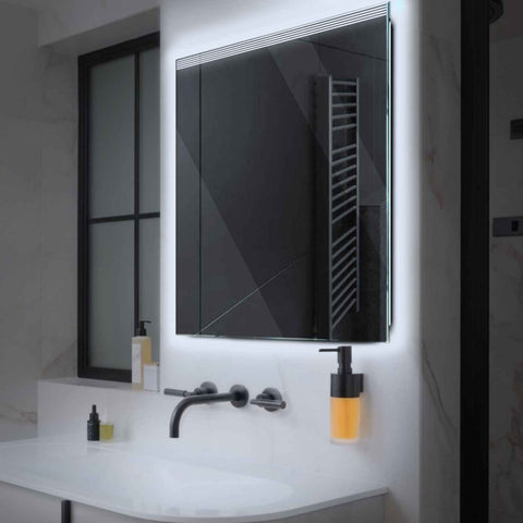 LED Spiegel Vierkant | Zonder Touchknoppen | Koud wit licht - Reyze Serie Edge Model 5