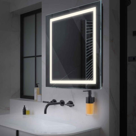 LED Spiegel Vierkant | Zonder Touchknoppen | Neutraal wit licht - Reyze Serie Salono Model 1