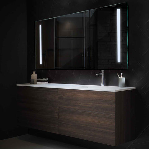 LED Spiegel Rechthoekig | Zonder Touchknoppen | Koud wit licht - Reyze Serie Salono Model 5