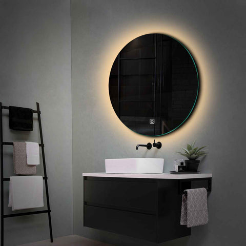 LED Spiegel Rond | met Touch-Knop | Warm Wit Licht - Reyze Serie Ambient Model 1
