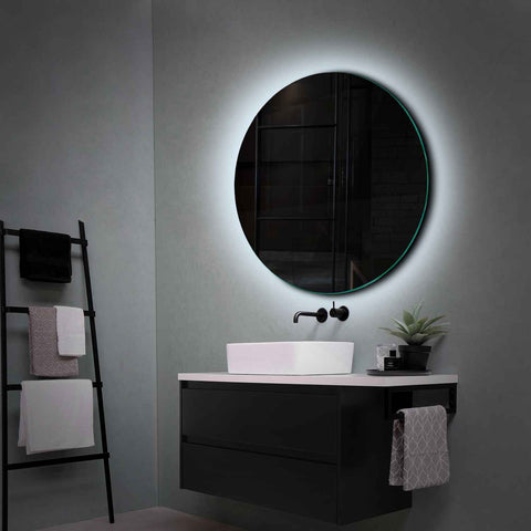 LED Spiegel Rond | Zonder Touchknoppen | Koud wit licht - Reyze Serie Ambient Model 1