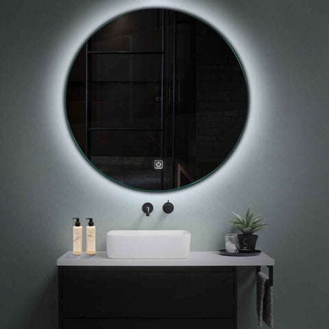 LED Spiegel Rond | met Touch-Knop | Koud wit licht - Reyze Serie Ambient Model 1