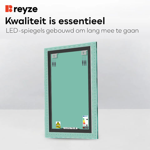 LED Spiegel Verticaal | Zonder Touchknoppen | Neutraal wit licht - Reyze Serie Official Model 1